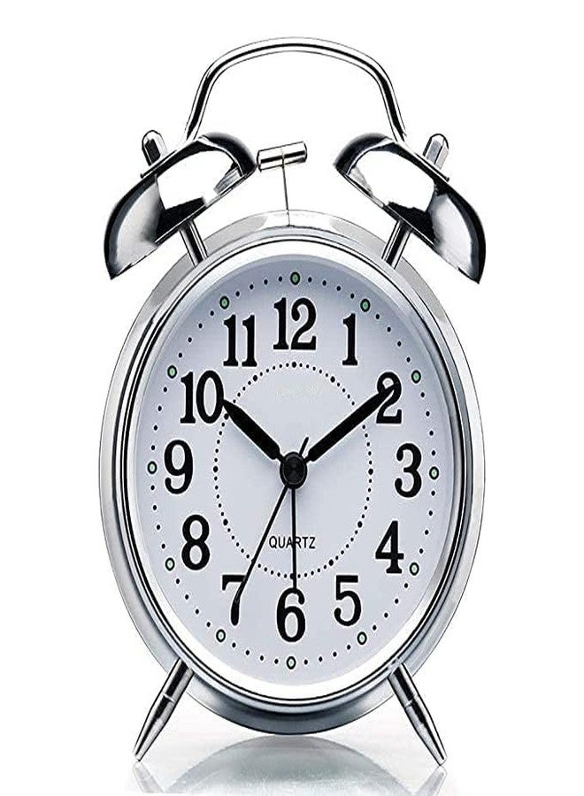 MAPPLE CREATION Kid's Metal Table/Desk Twin Bell Analog Alarm Clock - Image 1